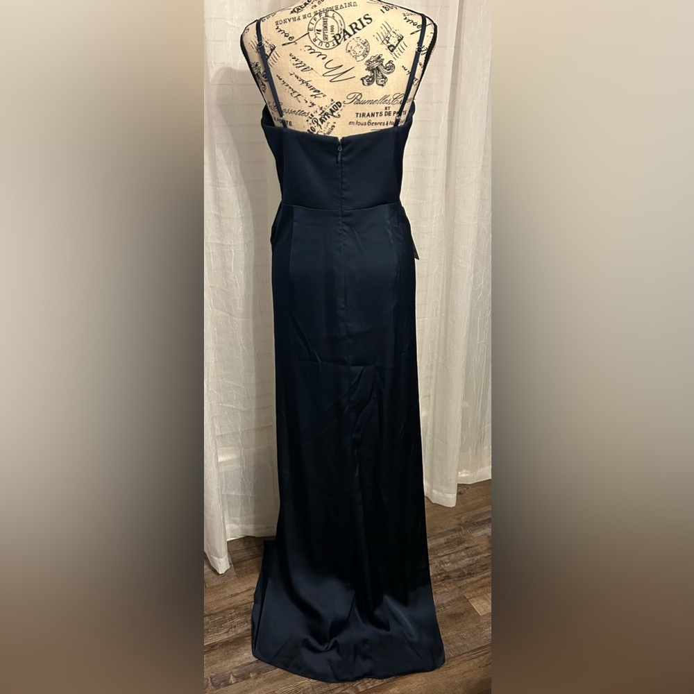 Azazie Dark Blue Bridesmaid Dress - NWT - Picture 8 of 13